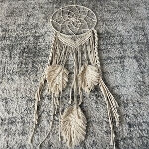 Elegant Cream Dreamcatcher Wall Decor